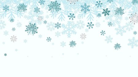 Снежинки на белом фоне