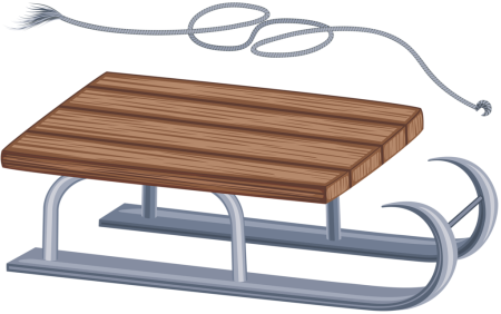 Санки без фона