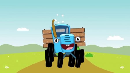 Мультфильм синий трактор