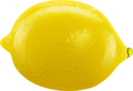 Лимон на прозрачном фоне