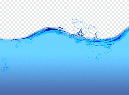 Вода на белом фоне