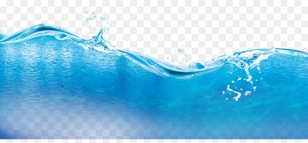 Вода на прозрачном фоне