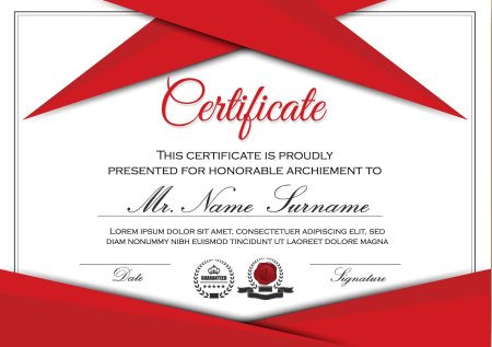 Сертификат шаблон