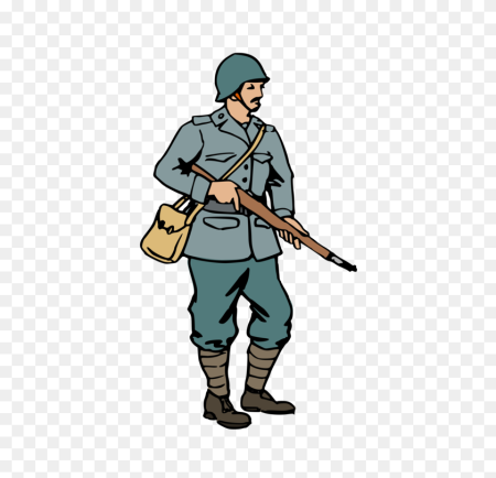 Мультяшный военный