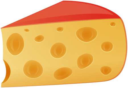 Кусок сыра мультяшный