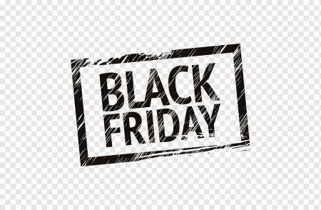 Черная пятница на прозрачном фоне