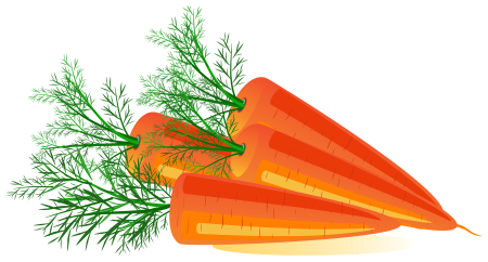 Морковь на прозрачном фоне