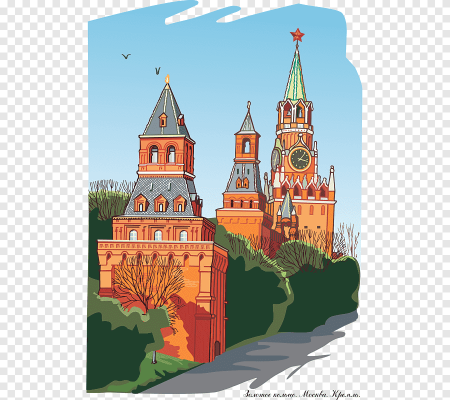 Башни Московского Кремля вектор