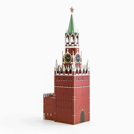 Spasskaya Tower бумажная модель комплект Московский