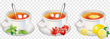 Чай с лимоном вектор