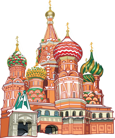 Василий Блаженный собор вектор