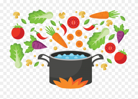 Кастрюля с овощами для детей