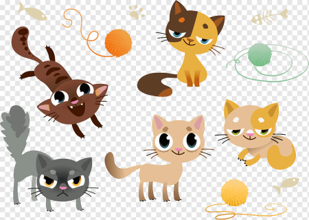Котики векторный клипарт