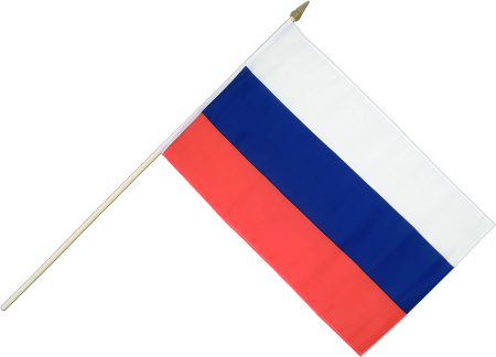 Российский флажок на палочке