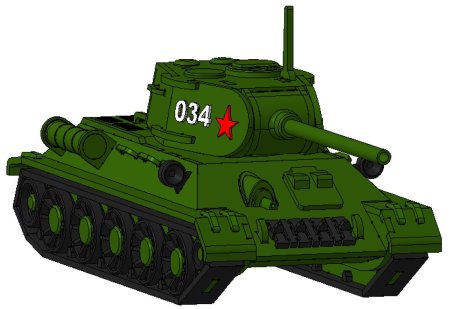 Танк т34 вектор