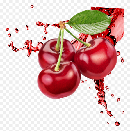 Черешня на белом фоне