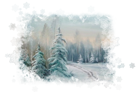 Зимний лес клипарт (40 фото)