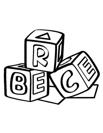 Кубики раскраска для детей