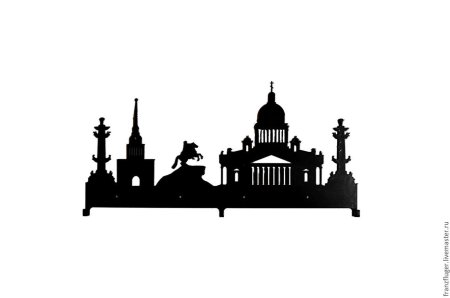 Питер силуэт Исаакиевского собора
