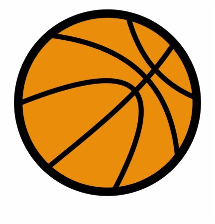 Баскетбольный мяч svg