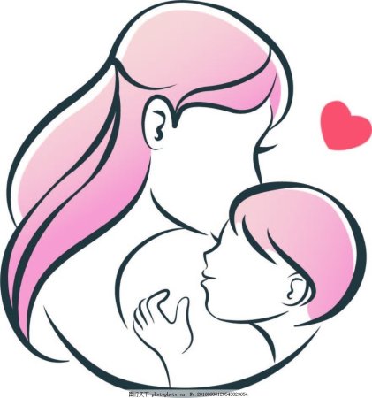 Мама и малыш иллюстрация