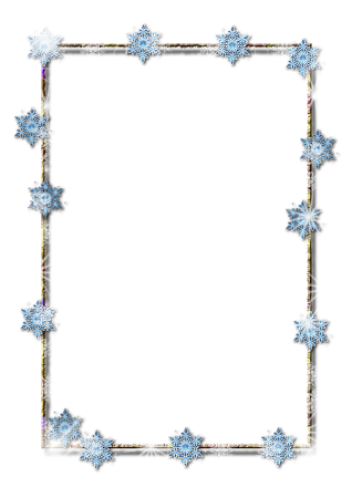 Тонкая зимняя рамка