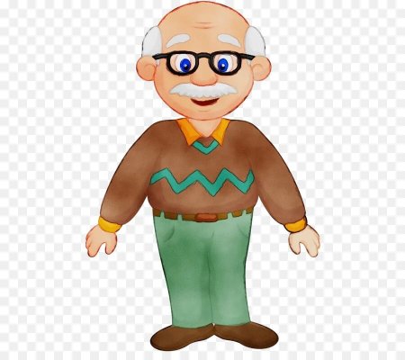 Дедушка мультяшный