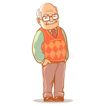 Мультяшный дед