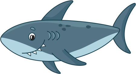 Акула рисунок для детей