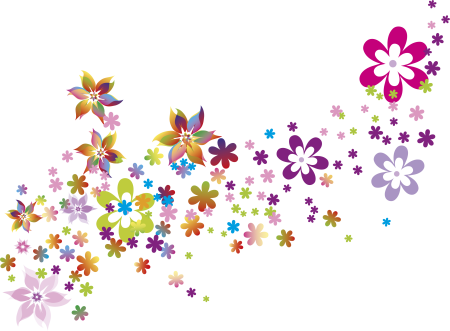 Цветы на прозрачном фоне