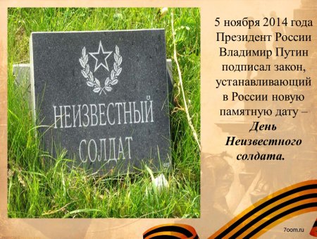 День неизвестного солдата