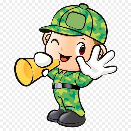 Мультяшный военный
