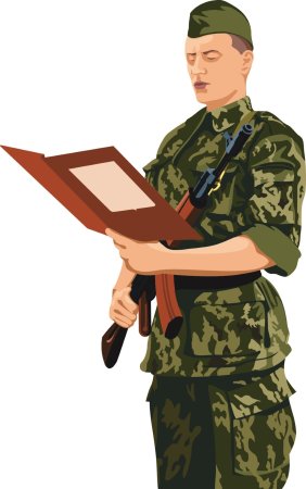 Военный без фона