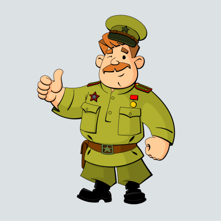 Солдат с рацией