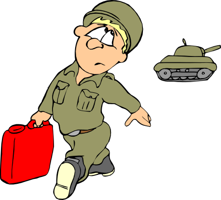 Мультяшный военный