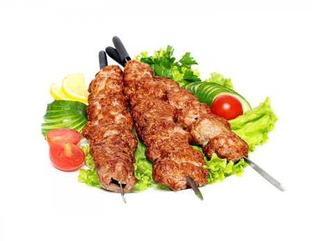 Ассорти из люля кебаб(куриный ,говяжий,)