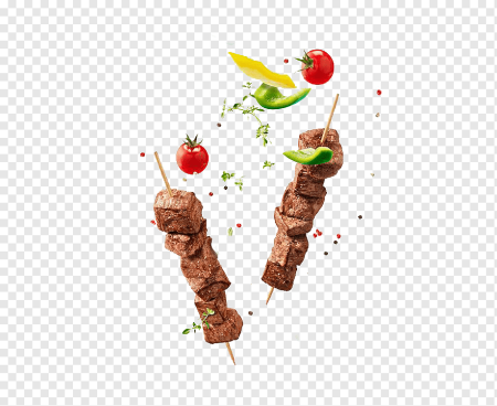 Шашлык на белом фоне