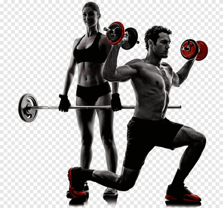 Тренажерка на прозрачном фоне