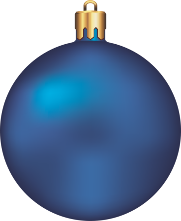 Новогодний шар (синий)