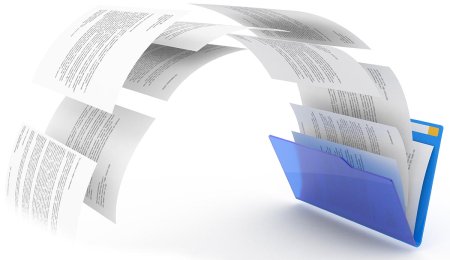 Документы на прозрачном фоне