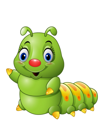 Мультяшные гусеницы