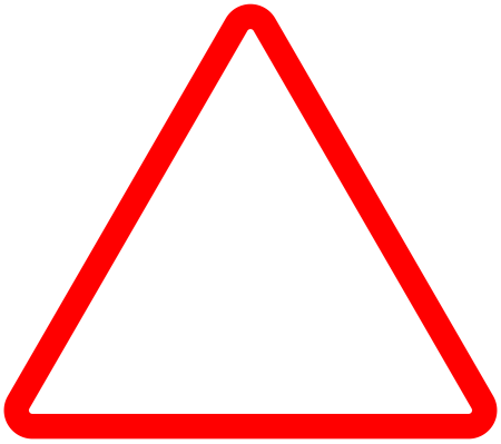 Знак треугольник