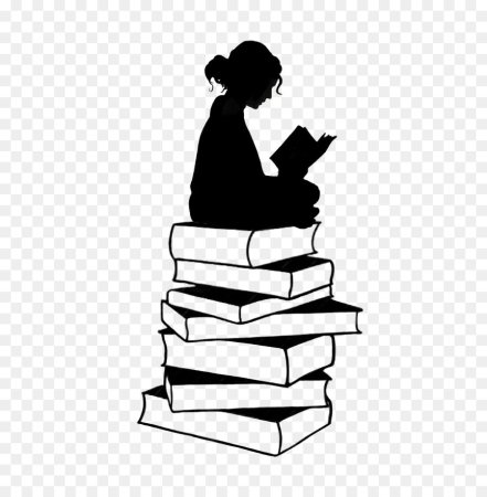 Человек с книгой без фона