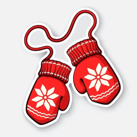 Варежки иллюстрация