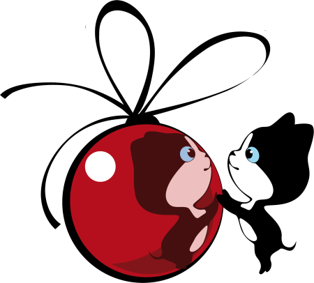 Новогодний кот картинки