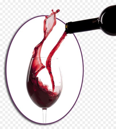 Вино льется из бутылки