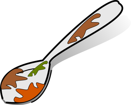 Грязная ложка