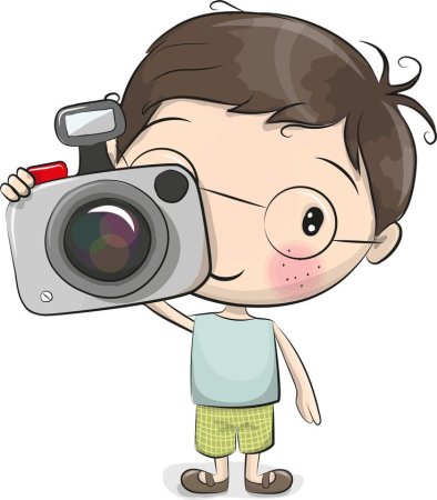 Мальчик с фотоаппаратом