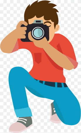 Человек с фотоаппаратом вектор
