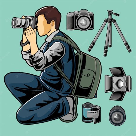 Фотограф иллюстрация